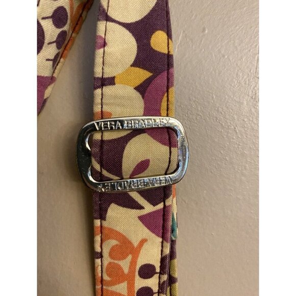 Vera Bradley Cross Over Purse Purple Paisley Quilted Hipster Purse Bag 10 X 11 - Picture 4 of 12